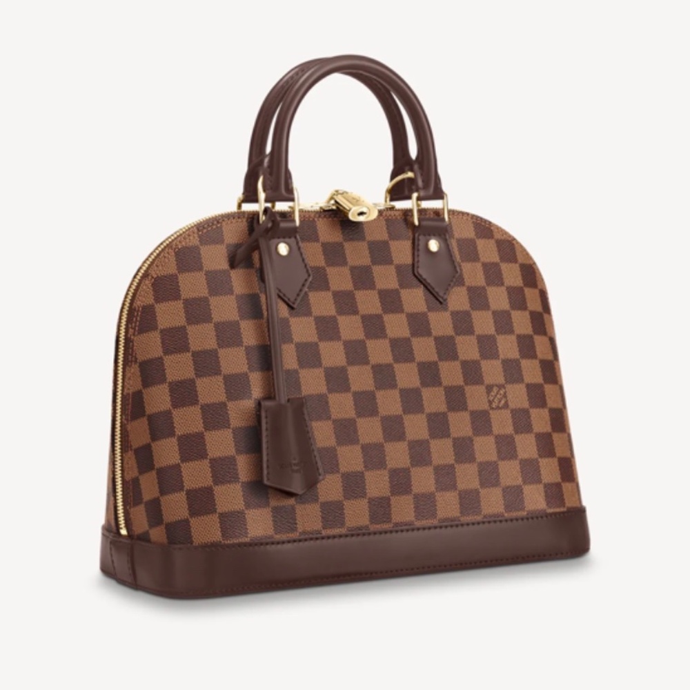 Louis Vuitton Brown Checkered Satchel